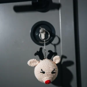 Mini Geyik Amigurumi Anahtarlık