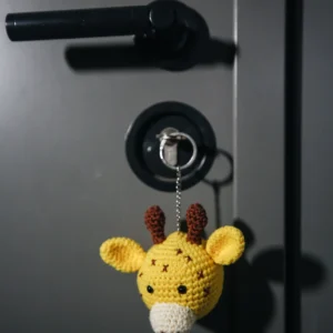 Minik Zürafa Amigurumi Anahtarlık