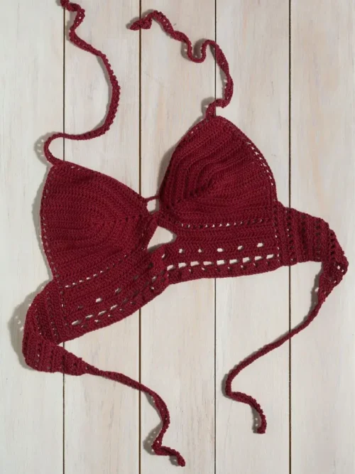 Bordo Crop Bustiyer