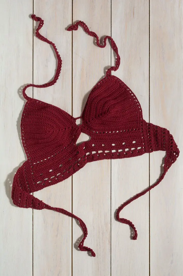 Bordo Crop Bustiyer