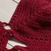 Bordo Crop Bustiyer Detay
