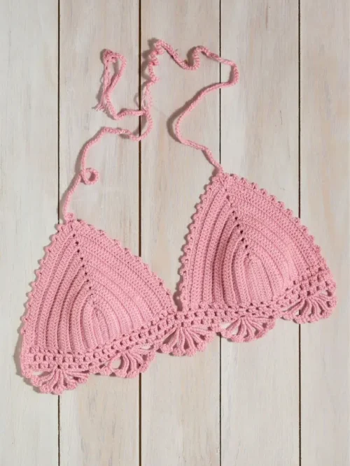 Pembe Crop Bustiyer