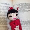 Amigurumi Balerin Topuzlu Kız Kitap Ayracı