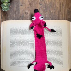 Amigurumi Mor Tilki Kitap Ayracı