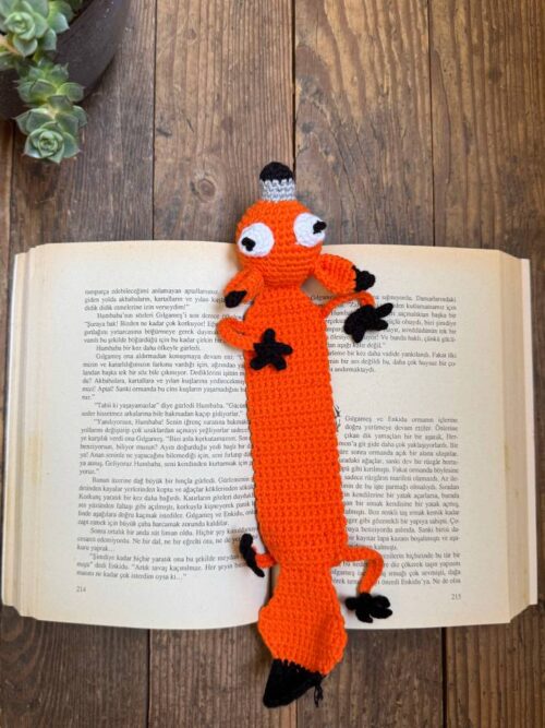 Amigurumi Tilki Kitap Ayracı