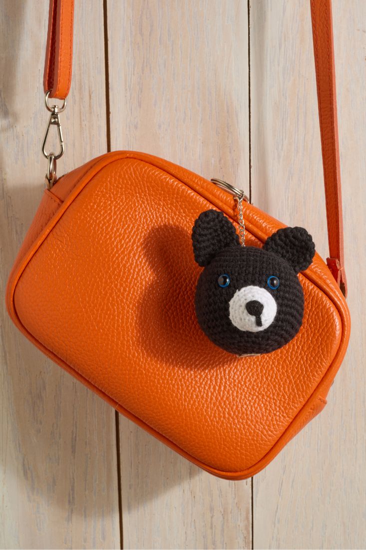 Amigurumi Siyah Ayıcık Kafa Anahtarlık 1 Amigurumi Siyah Ayıcık Kafa Anahtarlık