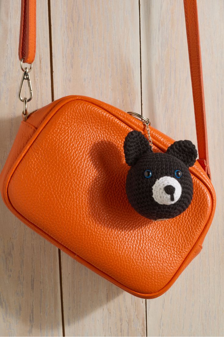Amigurumi Siyah Ayıcık Kafa Anahtarlık 2 Amigurumi Siyah Ayıcık Kafa Anahtarlık 2