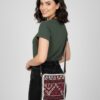 Nubuk Deri Detaylı, Astar ve Tela Destekli Etnik Omuz & Crossbody Çanta