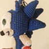 sonic1 El Yapımı Sonic Amigurumi Anahtarlık ve Çanta Süsü – 16 cm