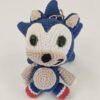sonic2 El Yapımı Sonic Amigurumi Anahtarlık ve Çanta Süsü – 16 cm