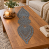 örtsdlkfjs El Örgüsü Runner Masa ve Sehpa Örtüsü, Dekoratif Dantel Görünümlü Runner 102x29 cm, Salon ve Yemek Masası Dekoru